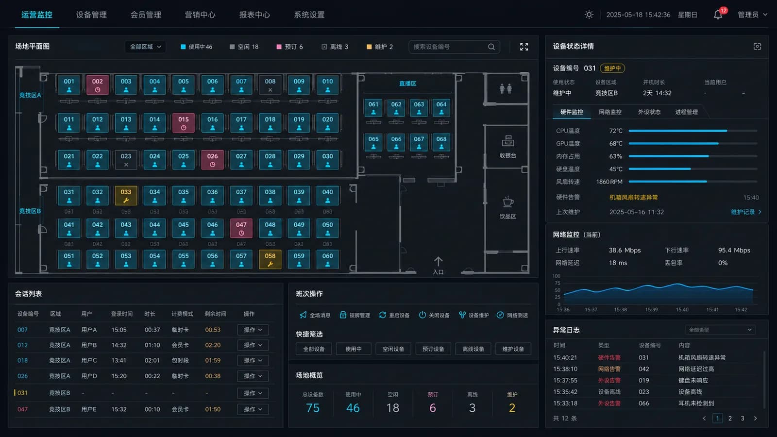 网吧管理系统