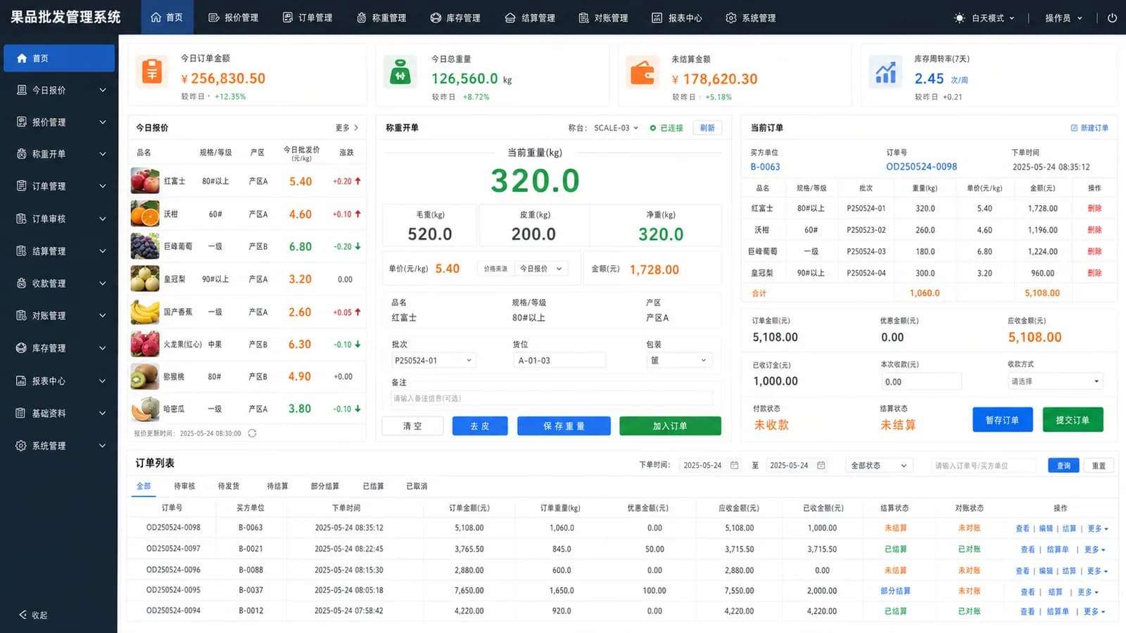 水果批发管理系统